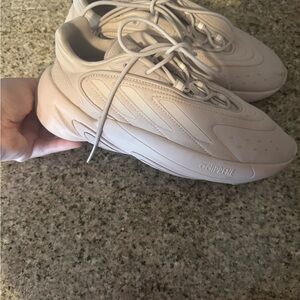 adidas Cream Athletic Shoes